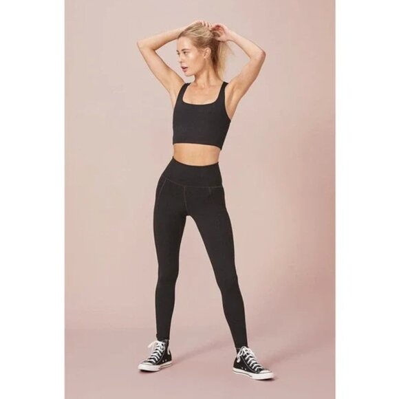 Girlfriend Collective Black High Waist Compression Leggings szXS - Picture 2 of 16